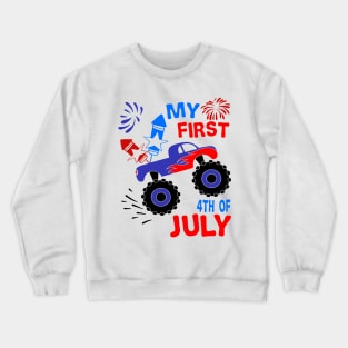 My first 4th of july kids Crewneck Sweatshirt